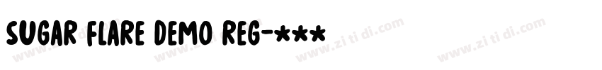 Sugar Flare Demo Reg字体转换